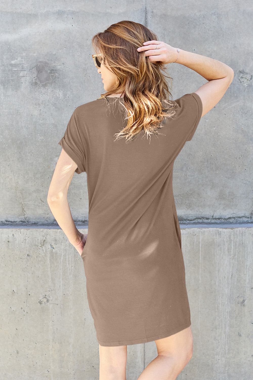 Brown Dress with Pockets