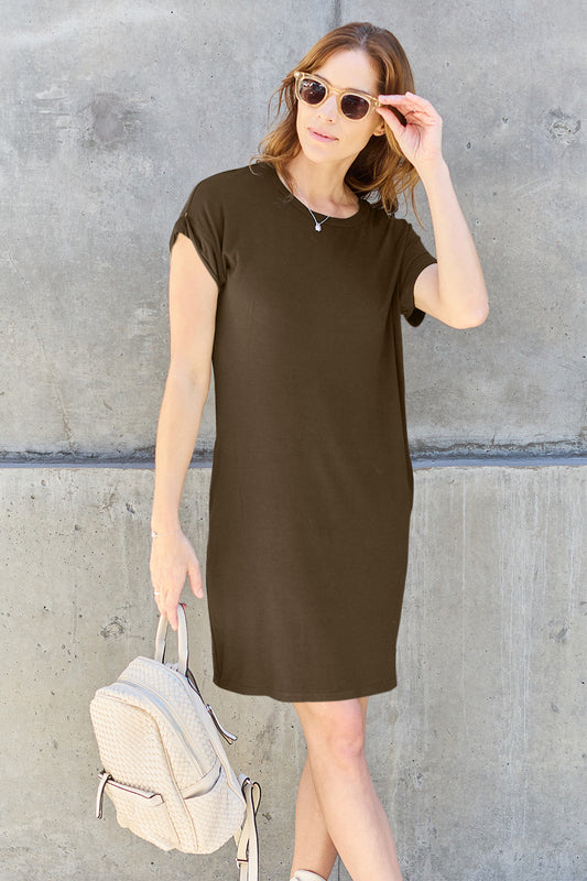 Brown Dress with Pockets